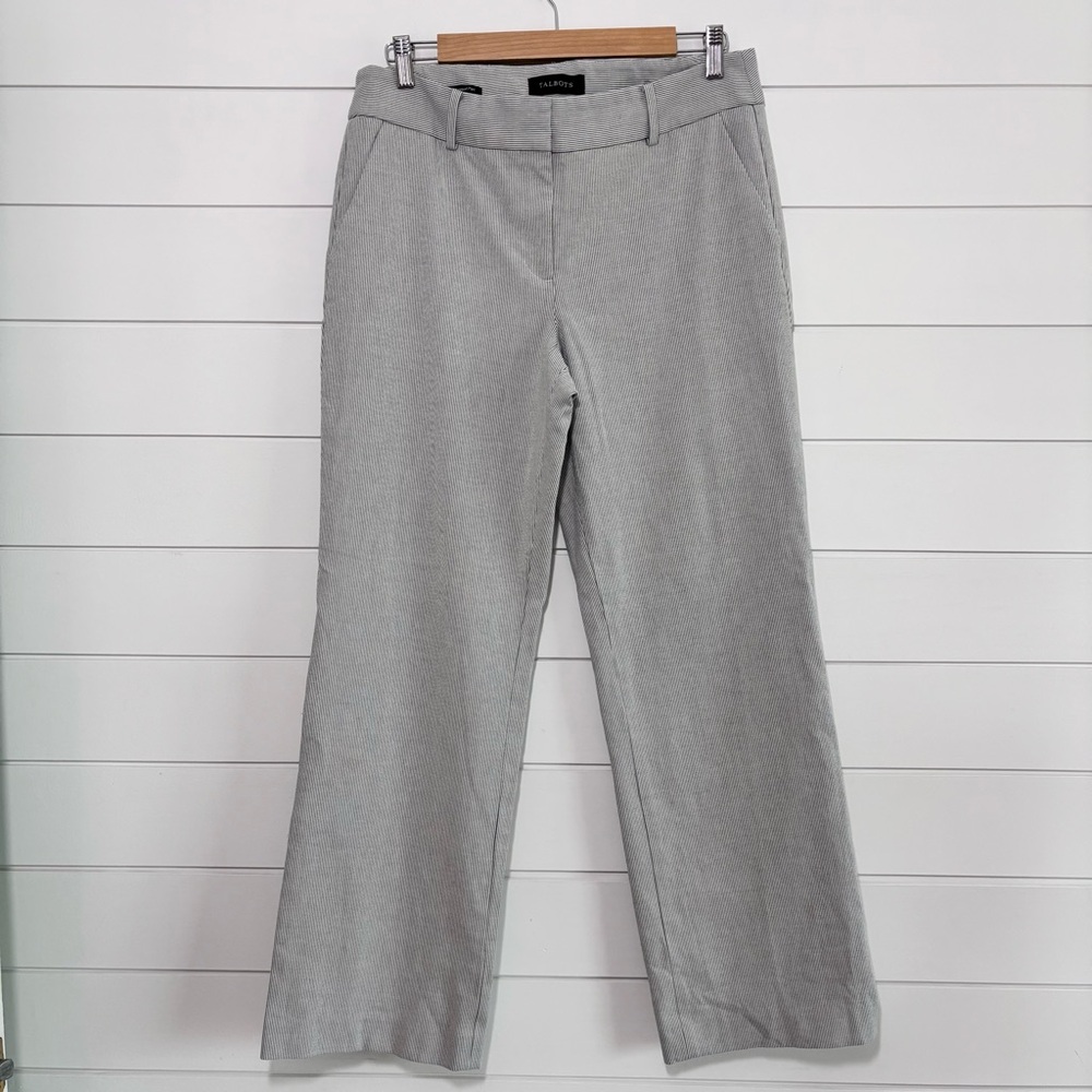 TALBOTS NEWPORT PANTS - STRIPE‎ - CURVY FIT SIZE 10